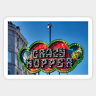 Crazy hopper sign Sticker